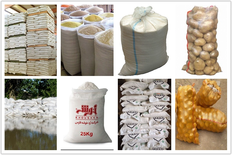 Chinese Factory 25kg 30kg 50kg PP Woven Animal Feed Packing Bag New Polypropylene Plasti Rice Sacks