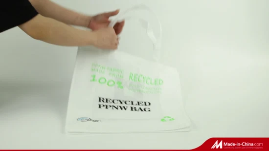 Sacolas de compras personalizadas 100% recicladas e não tecidas PP não tecidas para compras no atacado
