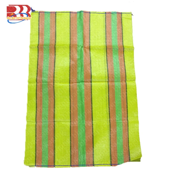 25/50 Kg PP Stripe Tecido Embalagem Saco PP Film Print Saco para Semente Farinha Feed Milho Arroz Açúcar Fertilizante Cimento Areia Batata Sal Produtos Químicos Indústria Agricultura